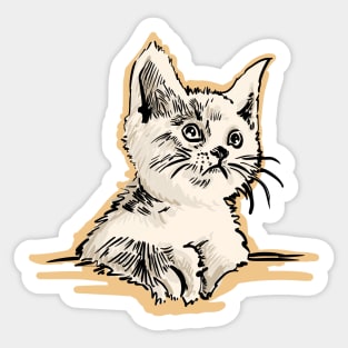 A cute kitten Sticker